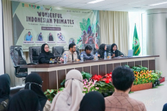 Saat acara Wonderful Indonesia Primate berlangsung pada Sabtu, 03 Desember 2022 di Ruang Seminar Gedung Menara Unas, Ragunan