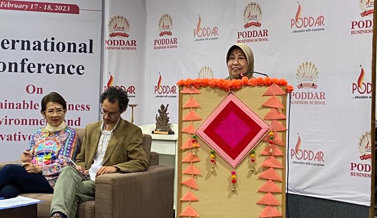 Invited Speaker Prof. Dr. Ernawati Sinaga, MS., Apt  International Conference di Poddar Group of Institutions