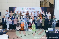 Foto bersama dalam acara Sosialisasi dan Bimbingan Teknis (Bimtek) Implementasi Rekognisi Pembelajaran Lampau (RPL) Tipe A di Hotel Margo, Depok, Selasa, 18 Juli 2023