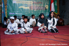 Penampilan anak warga Desa Sikunang dalam penutupan acara Comcare 2023 di Desa Sikunang, Kecamatan Kejajar, Kabupaten Wonosobo, Sabtu, 16 September 2023