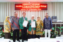 Foto bersama usai penyerahan berita acara, di Ruang Seminar Lt. 3 Menara Unas Ragunan, Jakarta, Selasa, 21 November 2023