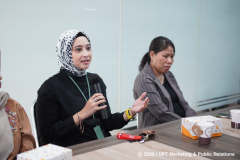 Ketua Program Studi Pendidikan Profesi Ners Fikes Unas Ns. Naziyah, S.Kep., M.Kep. saat menerangkan terkait kerjasama di Prodi Profesi Ners