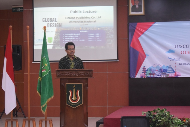 Dekan Fakultas Bahasa dan Sastra Drs Somadi, M.Pd dalam sambutannya