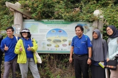 Perwakilan CSERM-UNAS pada kegiatan field tour yang juga serangkaian kegiatan Annual Progress Meeting GCRF Blue Communities