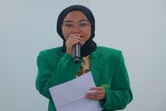 Pembukaan kegiatan benchmarking atara Universitas IBLAM dan Unas di Ruang Rapat Cyber