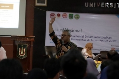 Ketua KPU RI Arief Budiman saat memberikan materi di depan mahasiswa