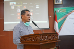 Sambutan oleh Direktur Inkubator Wirausaha Mandiri Unas, dan Penanggung Jawab UEC, Drs. Suadi Sapta Putera, M.Si., M.Si. M