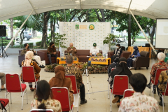 Saat acara talkshow "Potensi Tersembunyi Edu Park UNAS" berlangsung di Kampus UNAS Pejaten pada Sabtu, 5 Juni 2021