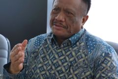 Sambutan oleh Dekan Fakultas Hukum UNAS Prof. Dr. Basuki Rekso Wibowo, S.H., M.S., dalam acara Jajaki Kolaborasi Internasional, pada Selasa, 27 Mei 2025, di Ruang Rapat Cyber UNAS Pejaten.