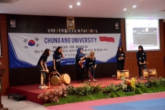 Pertunjukan dari mahasiswa Unas pada saat acara kerjasama dengan Chung-Ang university