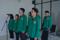 FTKI Choir dalam kegiatan Penyusunan Roadmap Penelitian Dosen, Program Studi, dan Fakultas FTKI Unas, di Exhibition Room, Rabu (14/06)