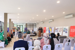 Saat acara pembukaan Peace Exhibition berlangsung pada Rabu, 12 Oktober 2022 di Gedung Seminar Lt. 2 Unas
