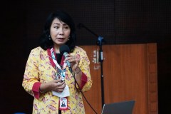 PR Rekayasa Genetika Prof. Dr. Enny Sudarmonowati dalam acara kunjungan Unas dan Rutgers University ke BRIN di Bogor, Rabu, 29 Juni 2022