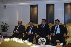 Para petinggi UNAS dalam menghadiri pertemuan dengan Ketua DPR RI