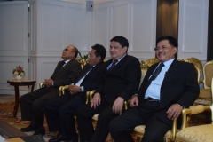 para pimpinan UNAS dalam menghadiri pertemuan dengan ketua DPR