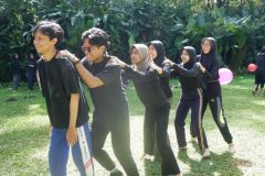 Sesi hiburan dalam kegiatan LDK 2024, Di Villa Viona Pucak Bogor , Sabtu, (13/01/2024)