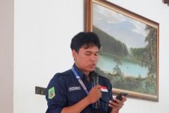 Sambutan oleh Ketua Pelaksana Rohim, di Villa Viona Pucak Bogor , Sabtu, (13/01/2024)