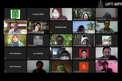 Situasi saat Pelatihan Dasar Komunikasi & Community Development di Jakarta, Selasa, (19/5) berlangsung secara virtual