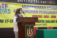 Sambutan Ketua Prodi Teknik Fisika Unas, Erna Kusuma Wati, S.Pd., Si., M.Sc.