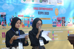 Pembukaan Unas Entrepreneurship Expo 2022, di Lapangan Parkir Unas, Selasa, 11 Juli 2023.