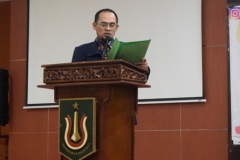 Pelantikan pengurus himpunan oleh Wakil Dekan bidang Kemahasiswaan, Aos Yuli Firdaus, S.IP., M.Si.