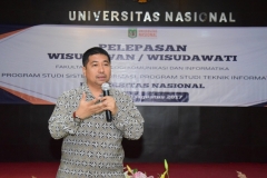 Dr. Iskandar Fitri dalam sambutan acara pelepasan FTKI