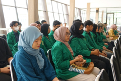 Mahasiswa sedang mengikuti Pembekalan dan Pelepasan peserta program MSIB Batch V, di Exhibition Room, 1 September 2023.