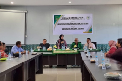 Saat dialog bersama dalam acara penandatanganan MoU Universitas Nasional dan Universitas Muhammadiyah Maluku Utara pada Selasa, 13 September 2022 di Ternate