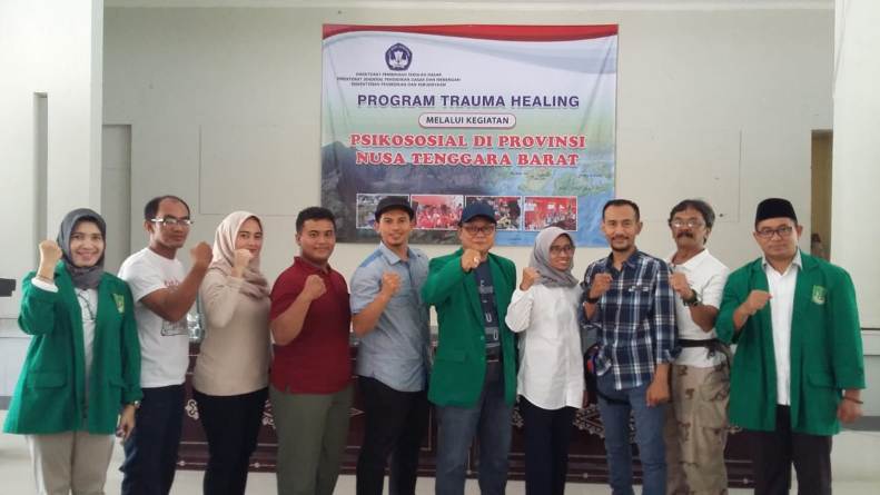 Pusat Penelitian dan Pengabdian Masyarakat (P3M) UNAS bersama Direktorat Kementerian Pendidikan dan Kebudayaan telah mewujudkan Peduli Lombok, NTB (2)