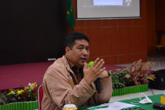 Guru Besar FTKI  Prof. Dr. Iskandar Fitri, S.T., M.T. saat memimpin rapat RASIJA Semester Ganjil 2020-2021, pada Jum'at 9 April 2021 di Aula Blok 1 UNAS
