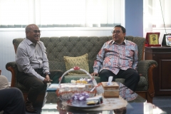 Ramah tamah yang dilakukan oleh Faldi Zon Ketua Umum DPN HKTI kepada Rektor Universitas Nasional Dr.Drs. El Amry Bermawi Putera, M.A di Kampus Universitas Nasional Jakarta (10/7).