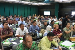 Para peserta seminar yang hadir pada Seminar Porang Nasional 2020 “Prospek Bisnis Porang Dalam Era Disrupsi 21” di Gedung Kementerian Pertanian Republik Indonesia pada Sabtu (14/3)