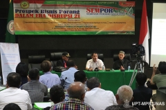 Seminar Porang Nasional 2020 “Prospek Bisnis Porang Dalam Era Disrupsi 21” di Gedung Kementerian Pertanian Republik Indonesia pada Sabtu (14/3)