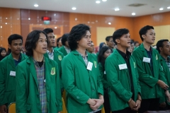 Para Mahasiswa Administrasi Publik yang hadir pada acara tutorial mahasiswa baru yang dilaksanakan oleh himpunan mahasiswa administrasi publik