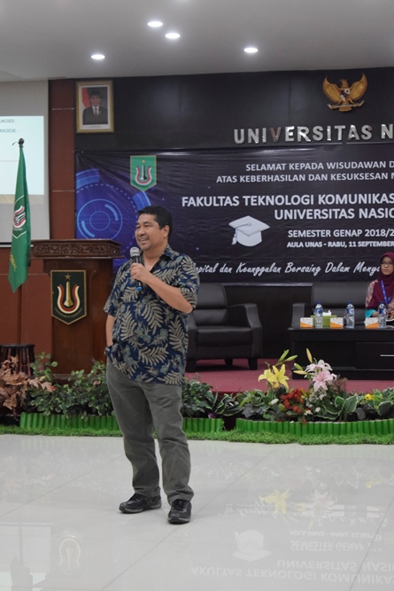sambutan dari Warek Bidang Akademik, Prof. Dr. Iskandar Fitri, S.T., M.T
