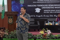 sambutan dari Warek Bidang Akademik, Prof. Dr. Iskandar Fitri, S.T., M.T