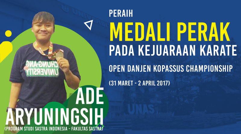Ade Aryuningsih Arifin Kembali Raih Medali dalam Kejuaraan Karate Open 2017