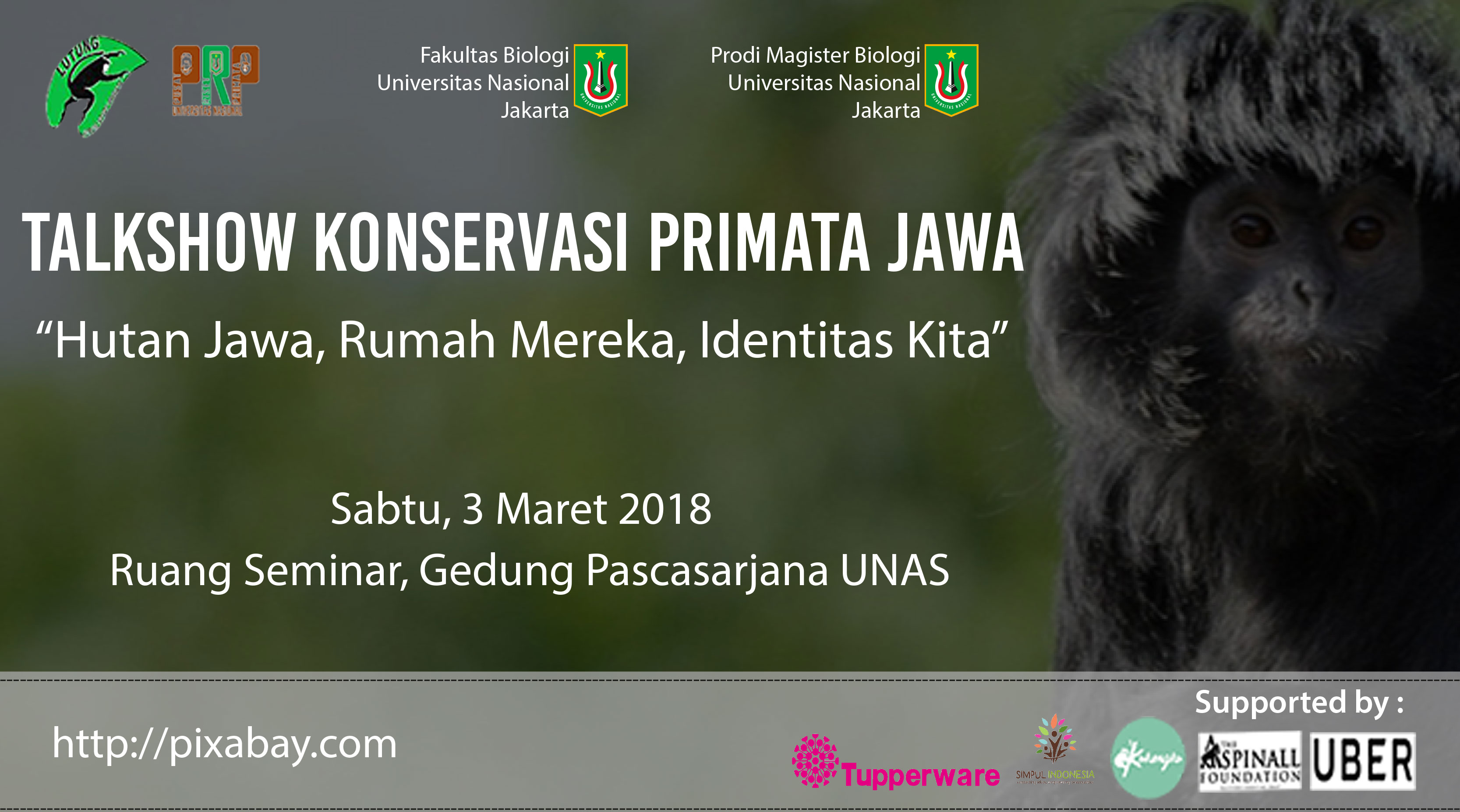 Talkshow Konservasi Talkshow Konservasi Primata Jawa (Program Studi Biologi UNAS) 2018
