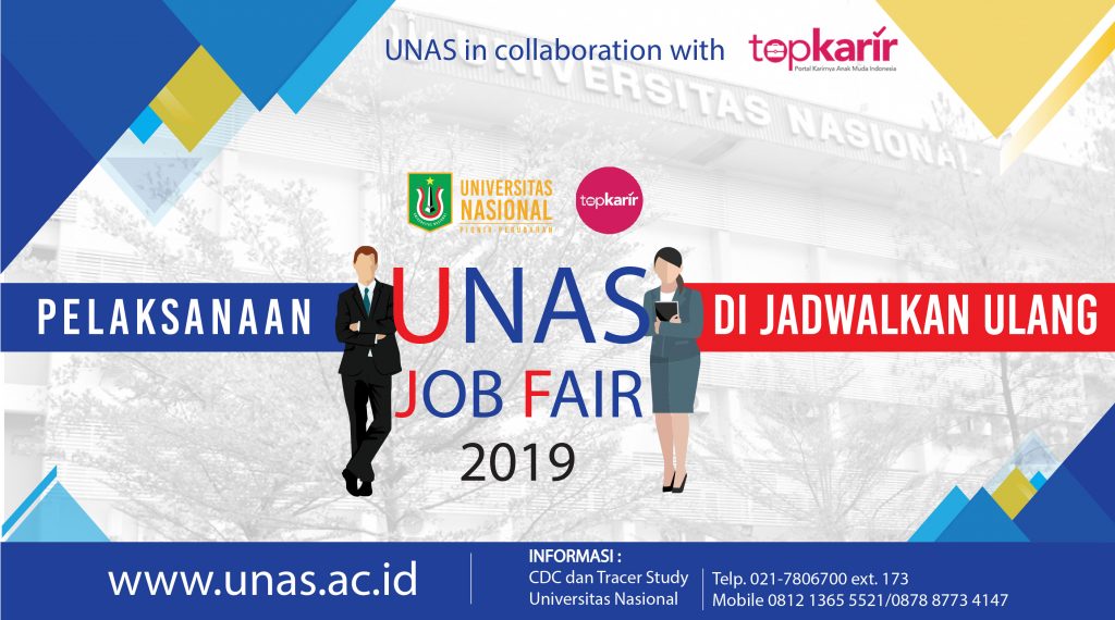 Pelaksanaan UNAS Job Fair 2019 di Jadwalkan Ulang