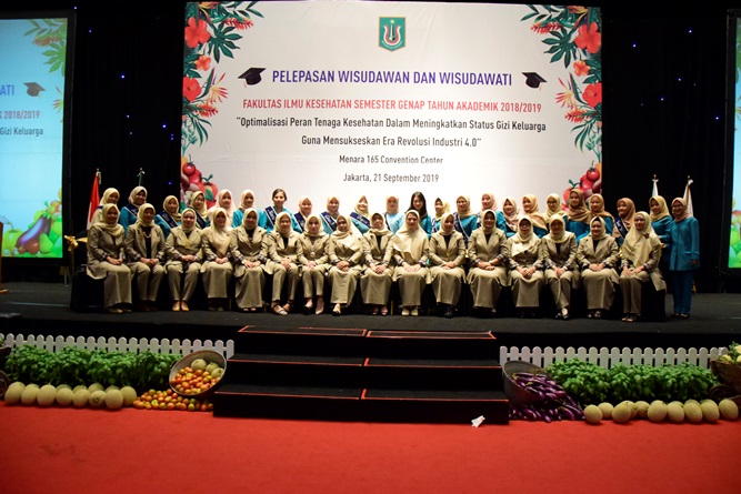 Pelepasan Wisudawan dan Wisudawati Fakultas Ilmu Kesehatan Semester Genap Tahun Akademik 2018/2019
