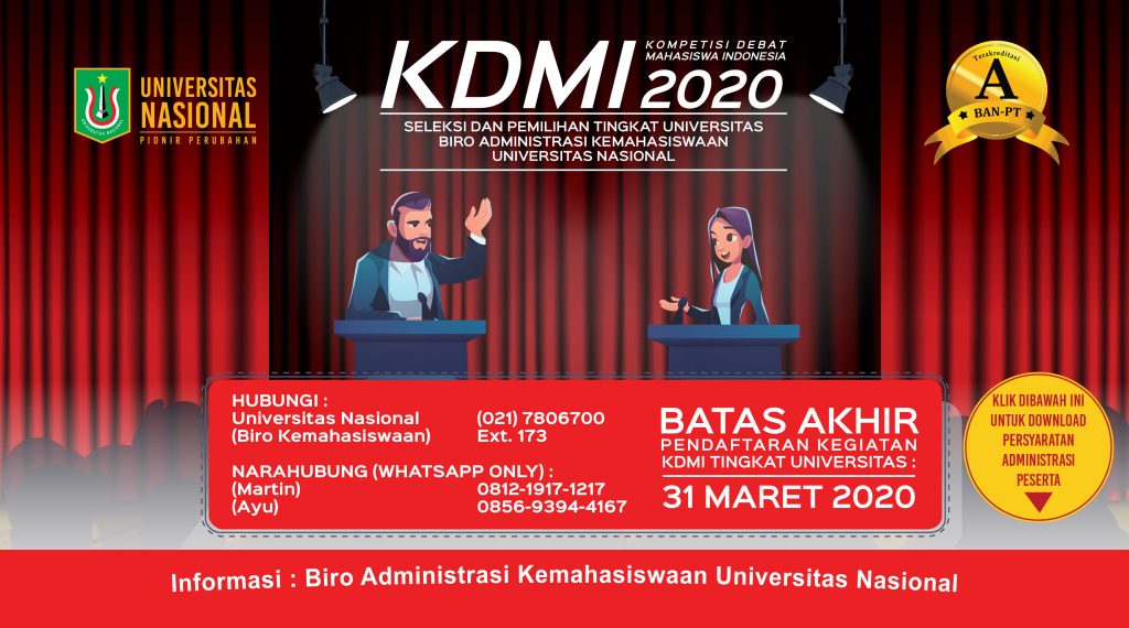 Kompetisi Debat Mahasiswa Indonesia 2020