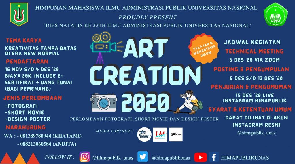 Art Creation 2020 HIMAPUBLIK FISIP UNAS