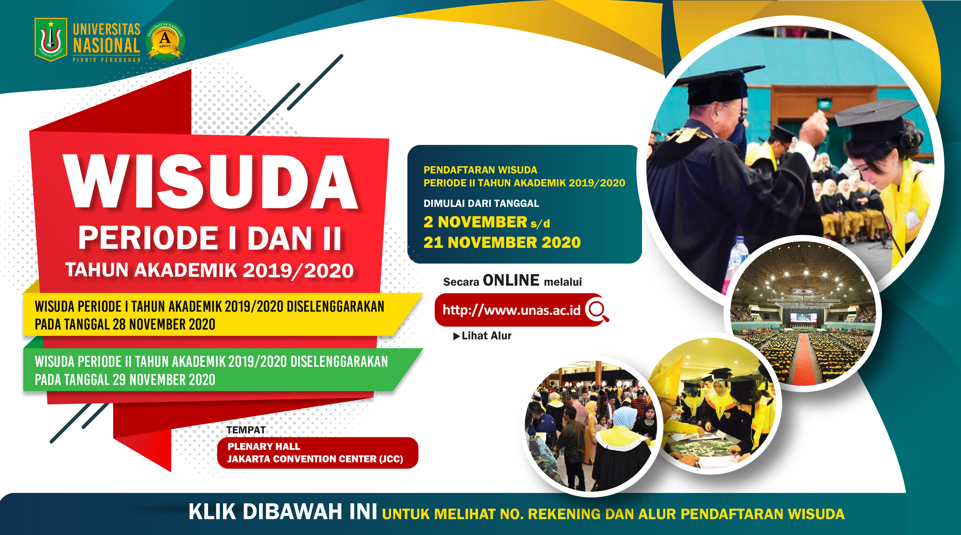 Wisuda Universitas Nasional Periode I dan II Tahun Akademik 2019/2020