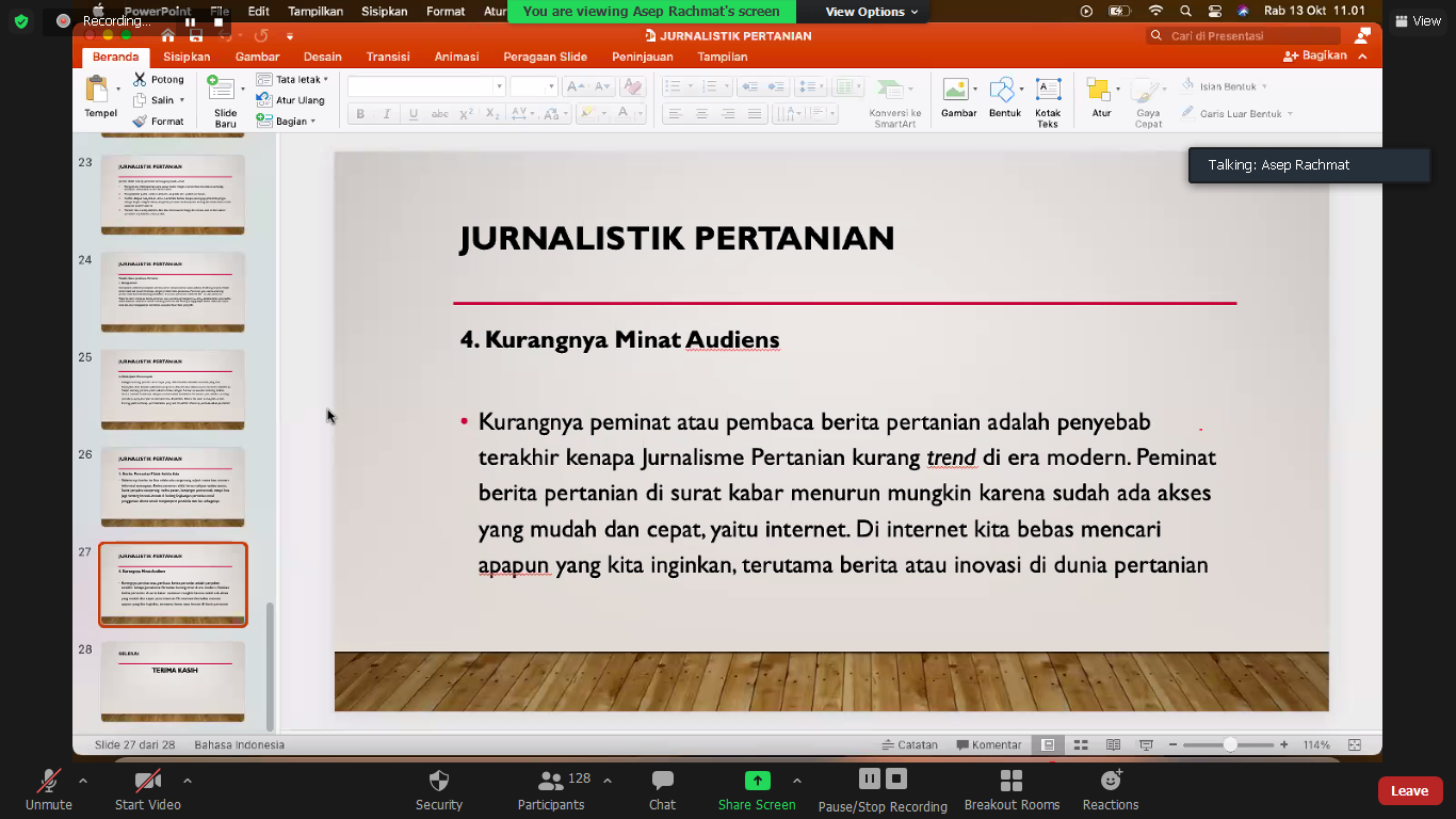 Isu pertanian dari media