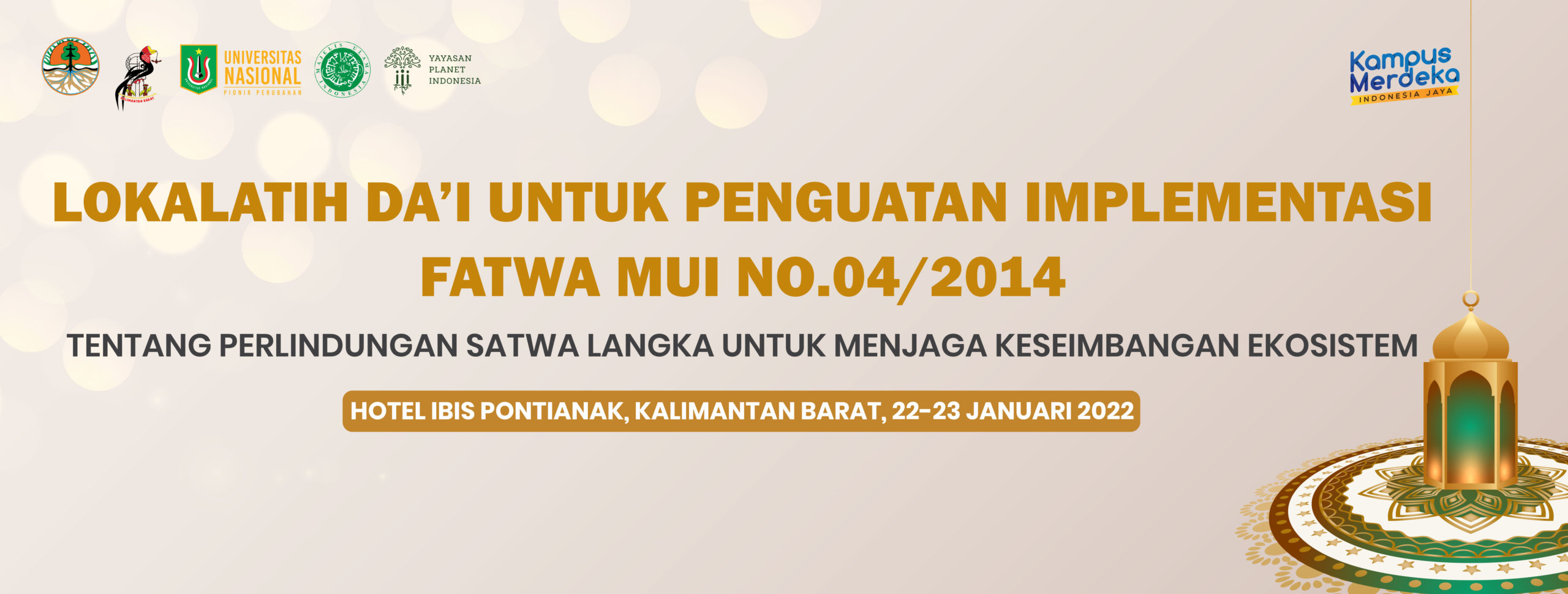 LOKALATIH DA’I UNTUK PENGUATAN IMPLEMENTASI FATWA MUI NO.04/2014 TENTANG PERLINDUNGAN SATWA LANGKA UNTUK MENJAGA KESEIMBANGAN EKOSISTEM