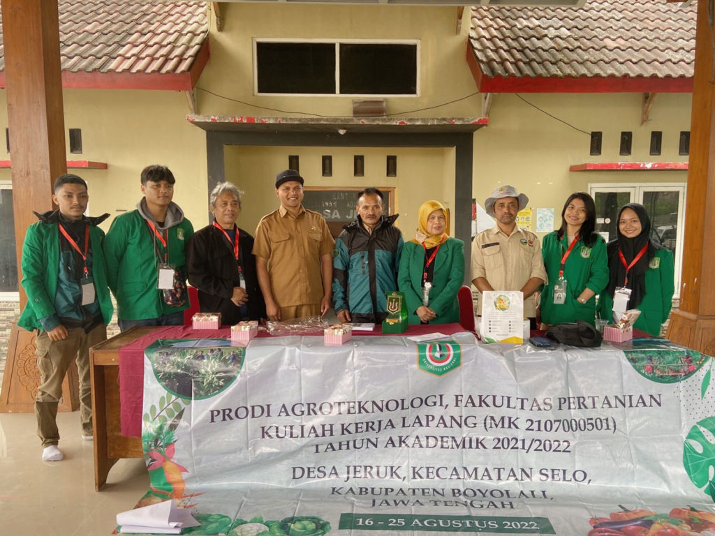Prodi Agroteknologi Unas Laksanakan KKL di Desa Jeruk, Kecamatan Selo, Boyolali