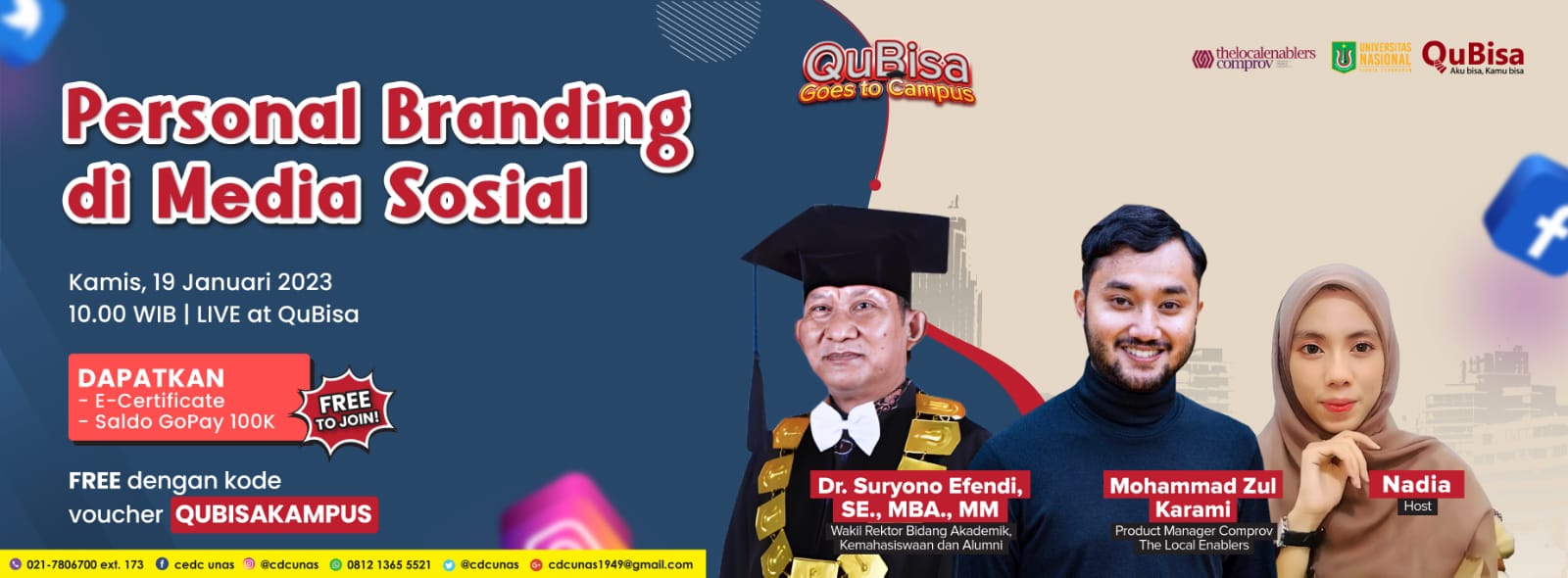 QuBisa Goes To Campus "Personal Branding di Media Sosial"