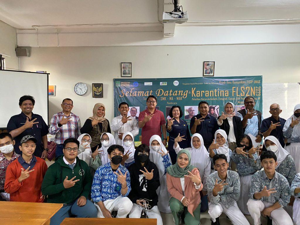 Dosen dan Mahasiswa Ilmu Komunikasi UNAS Kembali Latih Pelajar SLTA Hadapi Festival Seni Nasional