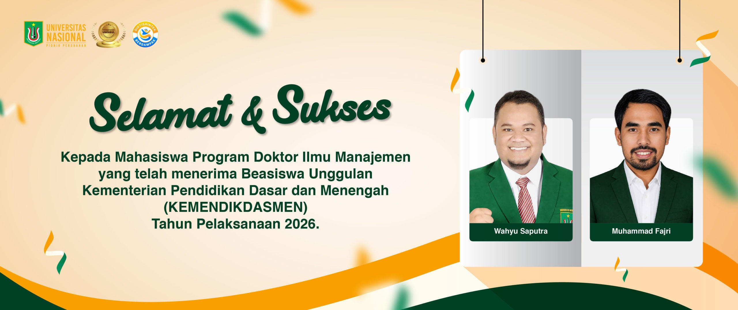 UCAPAN MAHASISWA BERPRESTASI FEB (Penerima Beasiswa)-01